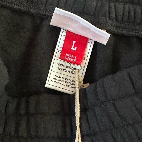 Men's Miami Heat Mitchell & Ness Origins Black Fleece Shorts Size L Large New - Picture 9 of 11